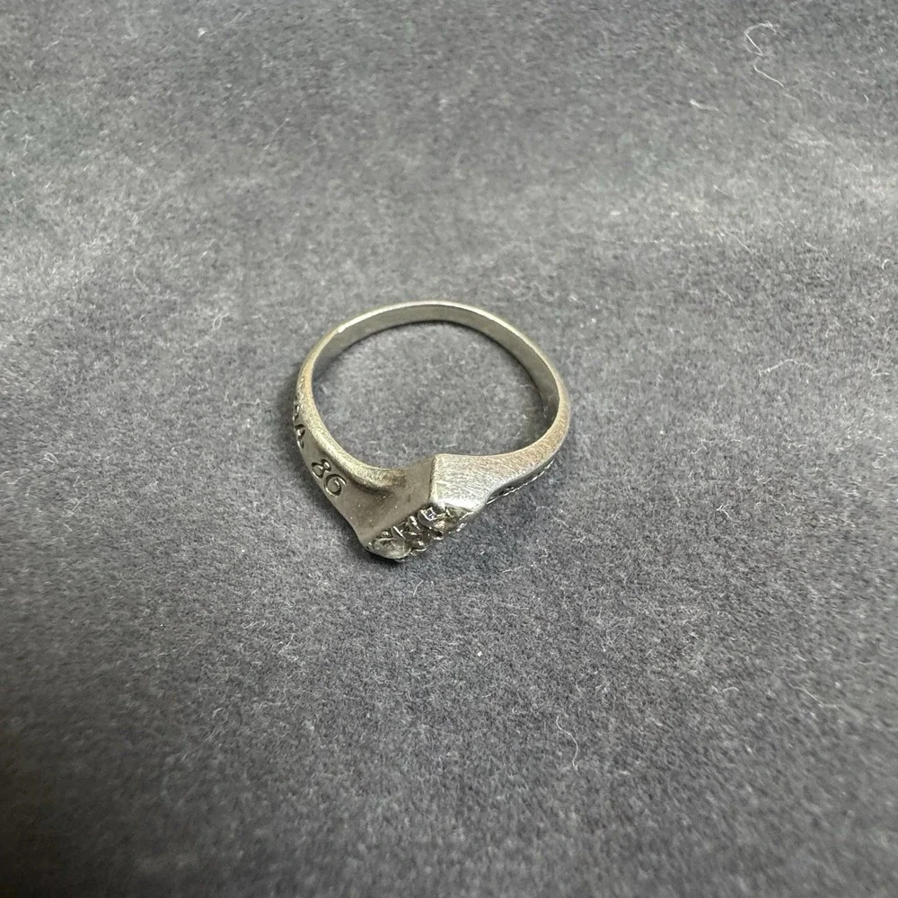 Solid 10k White Gold Nursing School Graduation Ring 1986 Marked 10K 2.6 Grams